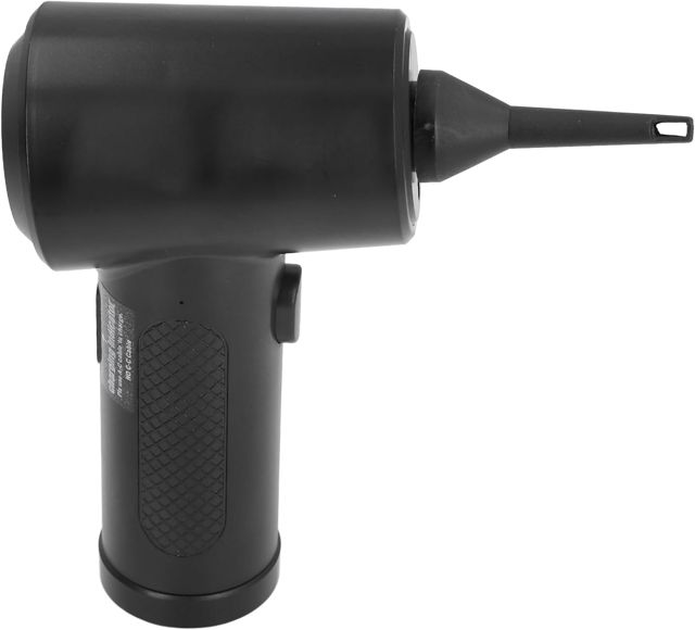 POENVFPO Plumeau à Air comprimé, Souffleur D'air électrique Professionnel sans Fil avec Buse Longue et Fine pour Clavier, Ordinateur Portable, Appareil Photo, Nettoyage de Siège de