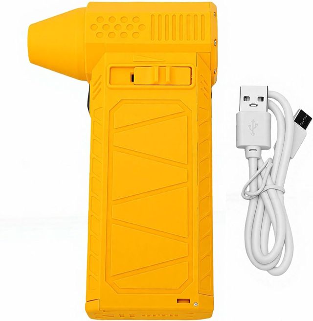 Dilwe Plumeau à Air comprimé, Souffleur D'air électrique Haute Vitesse 80 000 Tr/min avec Batterie 8 400 MAh et Chargement de Type C pour le Séchage des Animaux Domestiques, le
