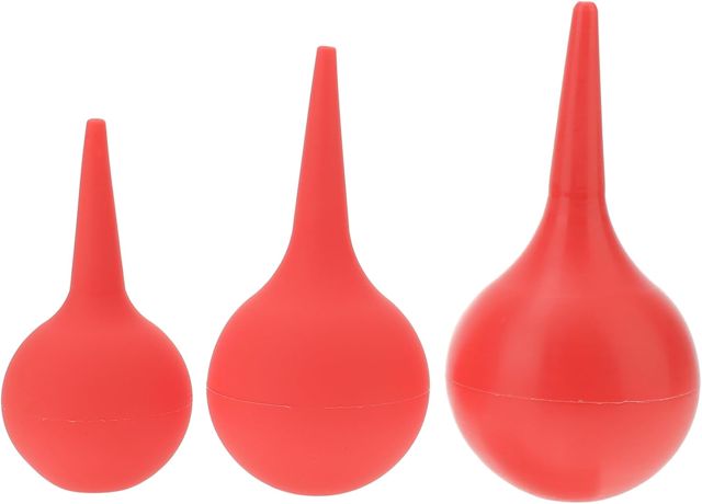 LABRIMP Souffleur de Poussière en Caoutchouc 3pcs Prise Sécurisée pour Nettoyage des Oreilles la Maison Bureau