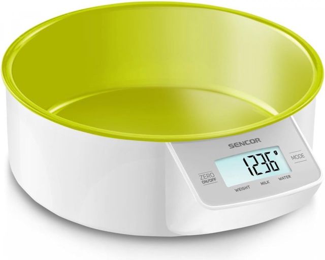 Balance de Cuisine avec Bol Amovible Pratique, Vert