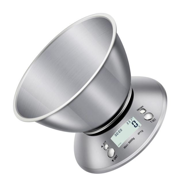 MAGICLULU Balance de Cuisine Électronique sans Pile Précision Acier Inoxydable Ustensile de Cuisine Balance Alimentaire