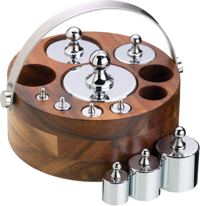 KitchenCraft Living Nostalgia - Poids pour Balance de Cuisine Traditionnelle, Fonte de Fer, Lot de 10