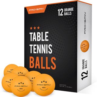 PRO-SPIN Balles de Ping-Pong 3 Étoiles Haute Performance, Orange 40+ ABS | Lot de Balles Qualité Supérieure pour Entraînement de Tennis de Table | pour Tables de Ping Pong Intérieur, Extérieur