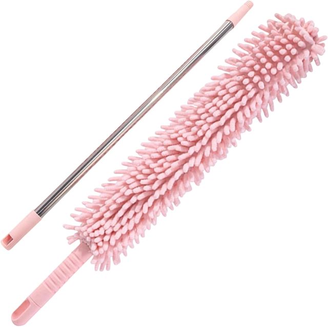 Dépoussiérant innovant avec tête de nettoyage incurvée, avec/sans rechange pour une rétention efficace des particules sur toutes les textures, nettoyant High Reach