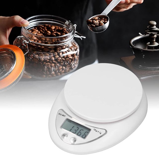 Balance de Cuisine Numérique BestAlice, 5Kg / 1g Balance de Cuisine Multifonction Très Précise, Balance de Cuisine électrique à Piles avec écran LCD Clair pour la Perte de Poids, la Cuisson, la Cuisso