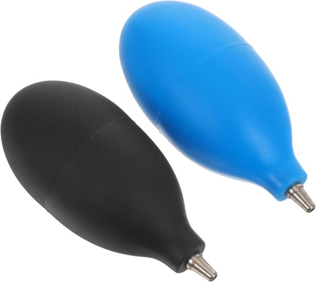 Souffleur d'air 2 Pièces en Caoutchouc avec Contrôle de Flux pour Nettoyage Clavier, Écran et Équipement à Air Comprimé