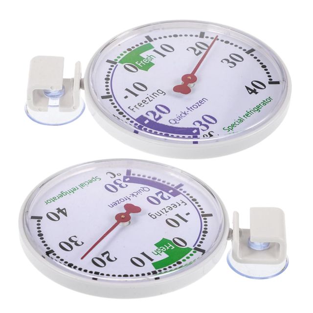 BESPORTBLE Thermomètre Plastique Réfrigérateur à Double pour Usage et Congélateur Température Réutilisable Blanc, Lecture Précise Design Portable, pour Cuisines Domestiques