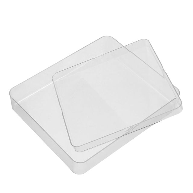 SEWACC Plateaux de Pesée Transparents pour Balance Cuisine, Set de 2, Bac en Plastique Réutilisable, Accessoire pour Balance Électronique, pour Pesée Précise des Poudres et Aliments