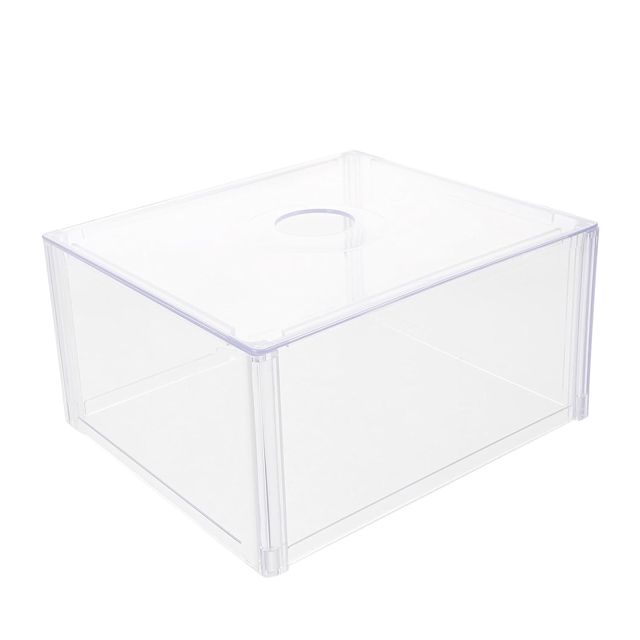 Toyvian Bouclier Coupe-vent en Acrylique Léger pour Balance de Bijoux Haute Précision, Design Portable de Boîte, pour Atelier de Bijoux Cuisine