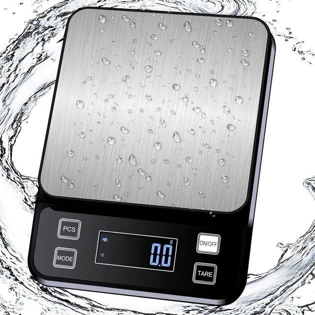 Balance de Cuisine Étanche IPX67, 10kg 0,1g Balance de Précision