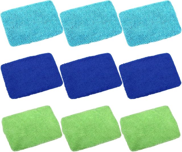 9 Pièces Chiffon de Nettoyage Anti-Rayures, en Fibre Synthétique