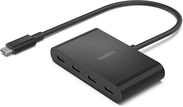 Belkin Hub USB-C 5 Ports, Adaptateur Multiport avec HDMI 4K à 60 Hz, Power Delivery 100 W, Transfert de Données 10 Gbit/s, Compatible MacBook, iPad Pro, Chromebook, etc.