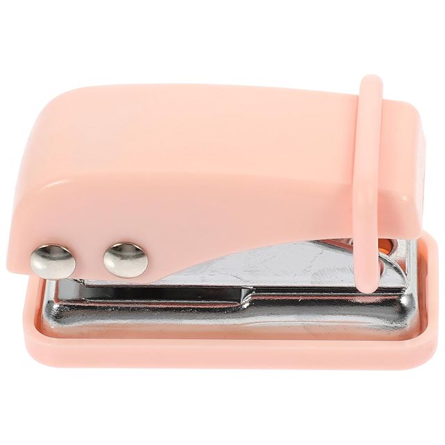 Petite Perforatrice Mini pour Étudiants, École et Maison Rose