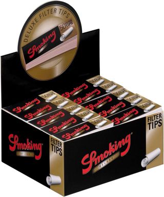 Smoking Deluxe Lot de 10 boîtes de 500 agrafes slim perforées