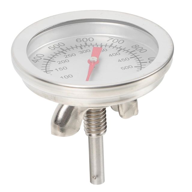Thermomètre pour Barbecue en Acier Inoxydable, Large Cadran 50 à 500 °c