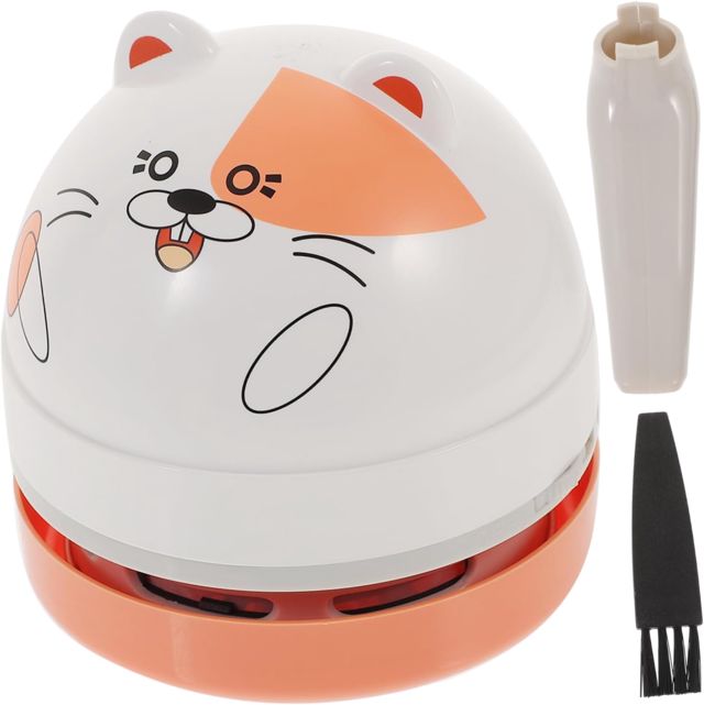 Mini Aspirateur de Bureau Portable Multifonctionnel pour Nettoyage de Table pour Ordinateur Bureau Voiture Compact Pratique Noir