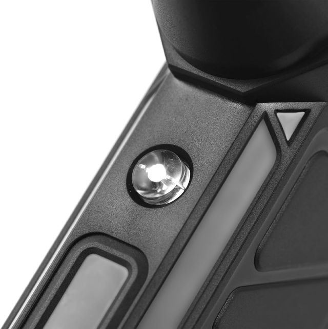 SIXRUN Plumeau à Air comprimé, 160 W 4 en 1, Nettoyage, Gonflage et éclairage avec 4 Vitesses Réglables et Lumière LED, Souffleur D'air sans Fil Rechargeable pour Clavier, PC, Voiture, (BLACK)