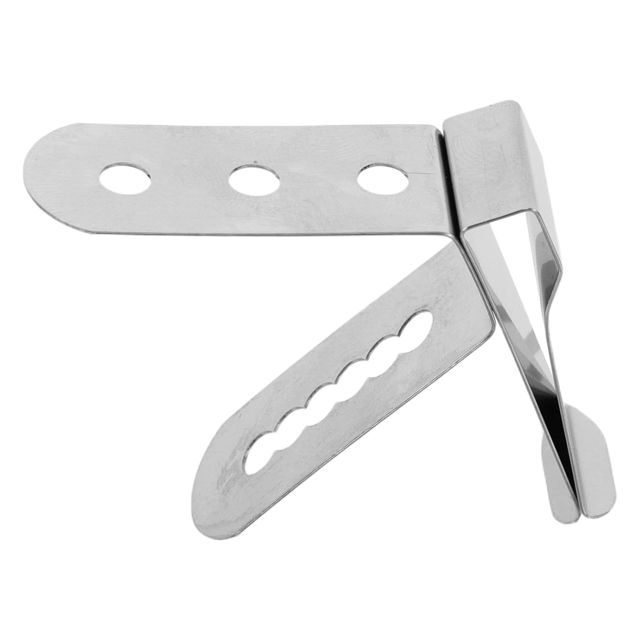 Zerodeko Support de Thermomètre Tasse ou Sonde en Acier Inoxydable Argenté Clip Multifonctionnel Facile à Fixer pour Barbecue Cuisine Adapté aux Cuisines Professionnelles et Domestiques