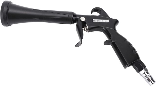 HEEPDD Autres Nécessités Quotidiennes du Ménage Outil Dépoussiéreur d'air pour les Détails de Voiture avec 5 Brosses de Détail et 2 Adaptateurs 80-160 PSI Réglable pour le Nettoyage Intérieur de