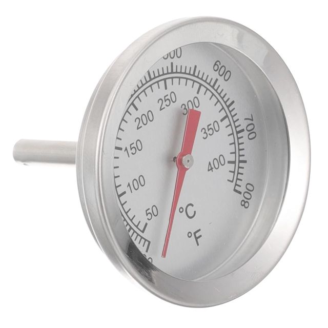 Zerodeko Thermomètre de Four, Thermomètre Alimentaire à Lecture Instantanée, Acier Inoxydable, Argenté, Cuisine Maison et Cuisson