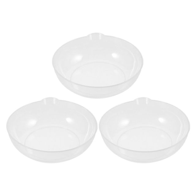 NOLITOY Plateaux de Pesée Robustes et Faciles à Nettoyer 3pcs en Plastique Blanc Capacité 800ml pour Balance Numérique Cuisine Pâtisserie et Tâches Culinaires
