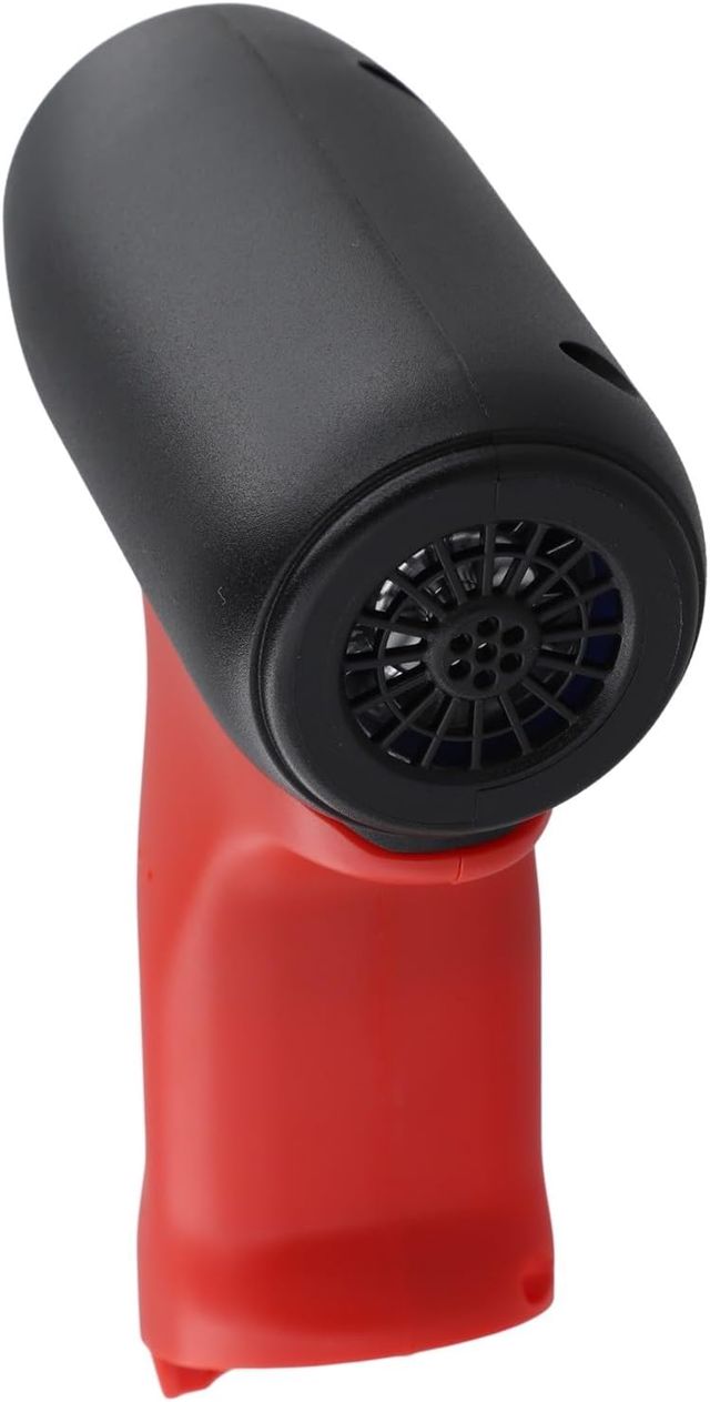 Mini souffleur pour outils de dépoussiérage 12 V M-12, 130 000 tr/min, sans fil avec contrôle à 3 vitesses, ventilateur compact et léger pour clavier, voiture, nettoyage d'ordinateur (rouge et noir)