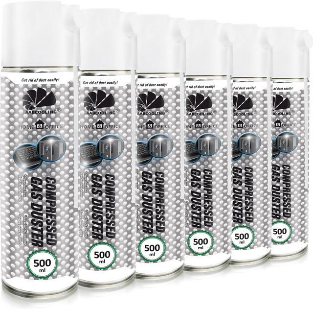 AABCOOLING Aspirateur pour Ordinateurs 6x500 ML Dépoussiérant en Spray Home&Office Nettoyage de l'équipement de Bureau K3, sans Odeur Dépoussiérant, Dépoussiérant Informatique, Vacuum Cleaner
