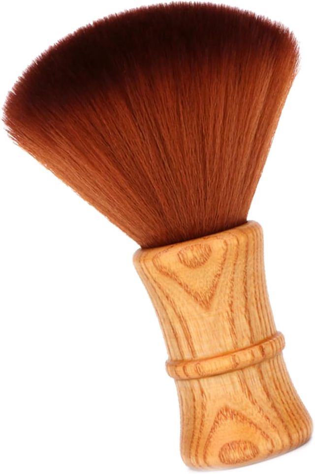 Brosse de nettoyage en fibres souples avec manche en bois naturel pour écrans d'ordinateur et équipements numériques Brosse de nettoyage douce pour cheveux