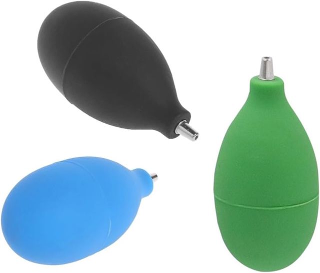 Souffleur d'air pour le nettoyage de l'objectif de l'appareil photo, en PVC souple, puissant plumeau à main, pour montre, clavier, ordinateur, équipement optique