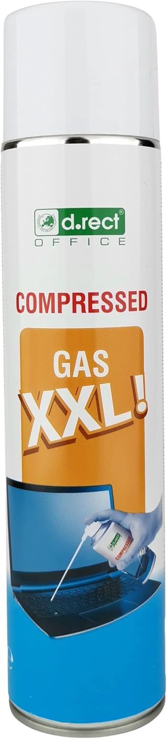 D.RECT Spray à gaz comprimé D.RECT ou 600 ml | Pour nettoyer les claviers, les ordinateurs, les appareils photo, les téléphones portables