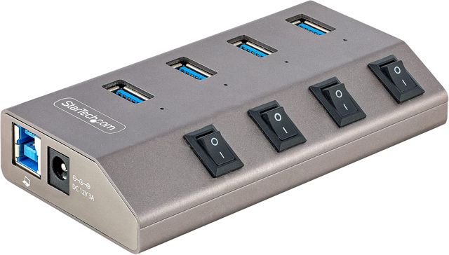 StarTech Hub USB-C 4 Ports 5Gbps, Interrupteurs, UE (5G4AIBS-USB-HUB-EU)