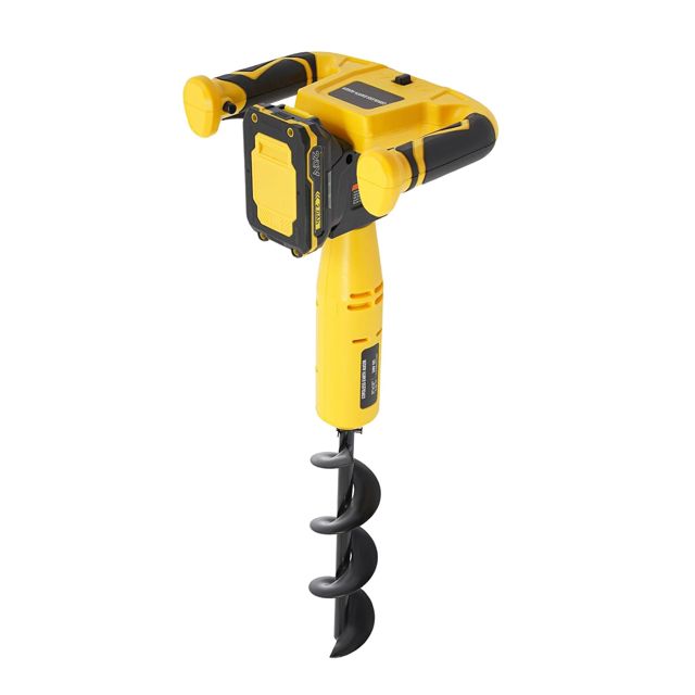 Sans Fil Pour Creuser Des Trous 220V 350W, Trou De Poteau, Machine De Creusage Électrique, Couple de 7 N-m, Convient Au Creusage/À La Préparation Des Trous De Poteau, La Plantation De Bulbes