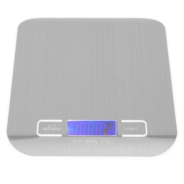 Balance de Cuisine Numérique BestAlice, 5kg/1g Balance Alimentaire Numérique Très Précise, Balance électronique en Acier Inoxydable Balance de Cuisine Domestique Portable pour la Cuisson et la Cuisson
