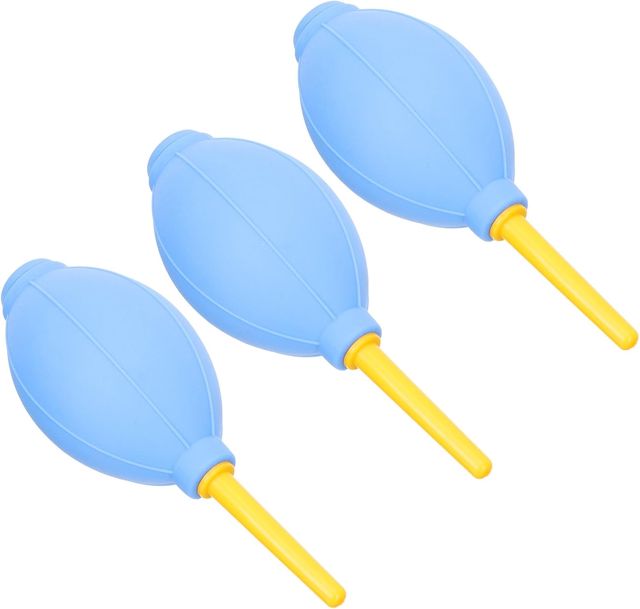 UKCOCO Souffleur de Poussière 3pcs en TPE pour Nettoyage Lentilles D'appareil Photo, Filtres et Instruments Sensibles, pour Dépoussiérer Écrans LCD et Équipements Électroniques