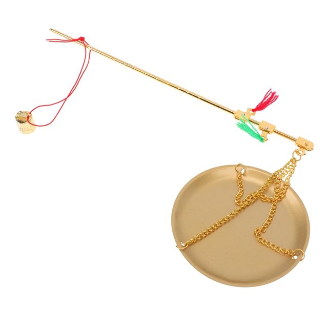 Balance Portable en Cuivre Style Chinois Rétro 100g Plateau Rond