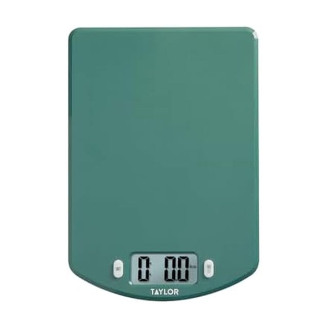 Taylor Digital Ocean Balance de cuisine en plastique relié, capacité de 5 kg, bleu sarcelle