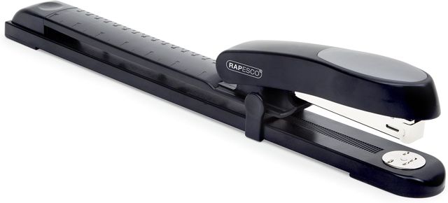 Rapesco 1756 4 Agrafeuses Demi-Bande ECO et 4000 Agrafes 26/6 mm,Noir