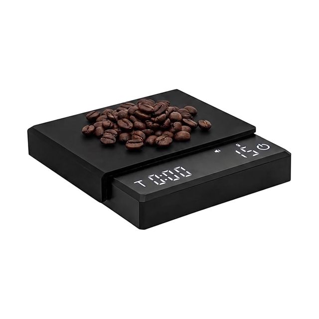 Mini balance à café avec minuterie, balance expresso 0,1 g, 2 kg, USB-C