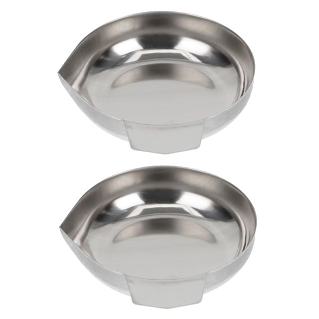 MAGICLULU 4 Ensembles Plateau De Pesée En Acier Inoxydable Balances De Poche Balance Alimentaire Peson Electronique Balance Electronique Verre Mesureur Balance Cuisine Silver 2 Pièces * 4