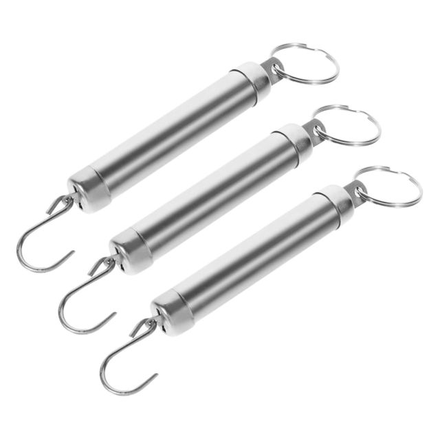 PRETYZOOM 3 Pièces Balance Mécanique à Ressort avec Crochet Suspendu Portable pour Cuisine Pesée Précise des Aliments Bagages et Activités Extérieures