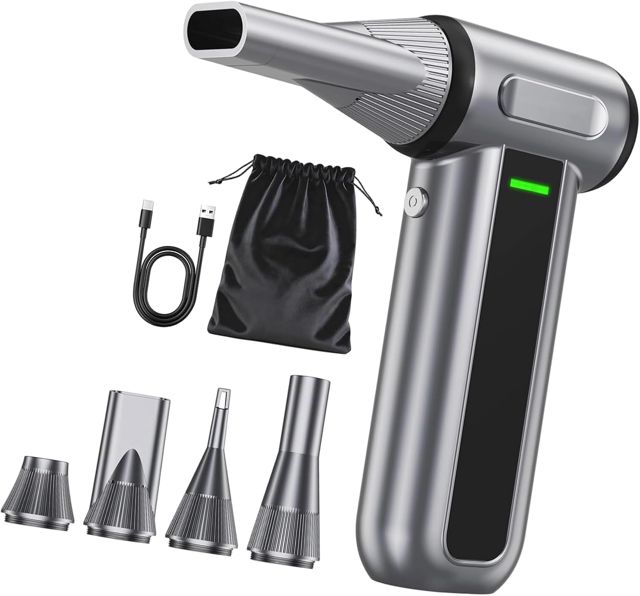 Dépoussiéreur électrique à vitesse rapide 130 000 tr/min avec batterie rechargeable de 4000 mAh pour le nettoyage et le gonflage des claviers