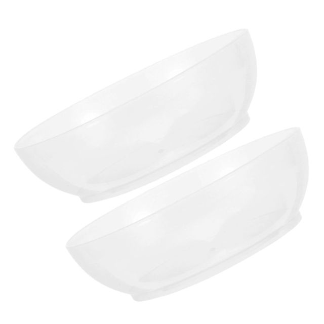 HEMOTON 2 Pièces Plateau de Pesée de Farine en Plastique Abs Transparent 600ml Cuisine Balance Électronique, Bol Léger et Polyvalent Cuisson Régime