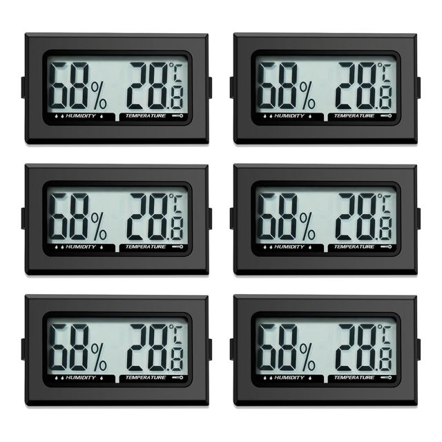 Thermomètre numérique pour intérieur et bureau, cuisine, incubateur et serre - hygromètre mini intérieur