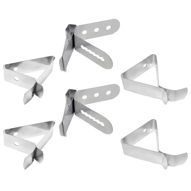 NOLITOY Porte-thermomètre Clips Légers pour Sonde Cuisine en Acier Inoxydable 304 6 Pièces Protège les Brûlures Support Sécurisé pour Café