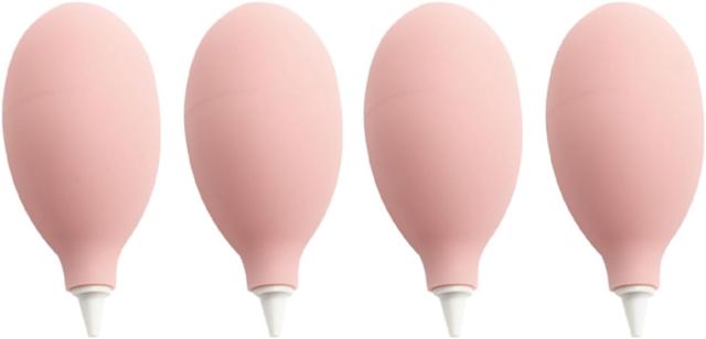 4 Pièces Boule de Soufflage en Silicone Rose pour Nettoyage Précis