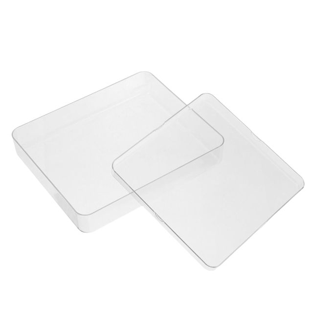 Cabilock Lot de 2 Plateaux Doseurs Transparents en Plastique pour Balance Cuisine Numérique, Accessoires Compatibles pour Pesée Précise des Ingrédients Alimentaires, Ustensiles de