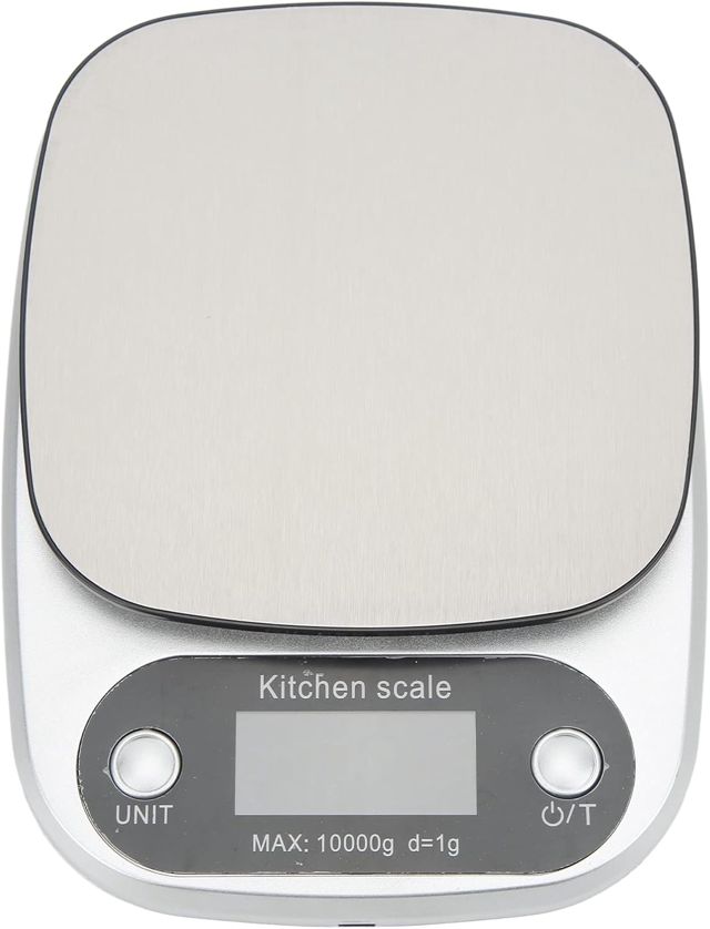 Balance de Cuisine, Balance Numérique en Acier Inoxydable de Haute Précision, Graduation Précise 1g Rétroéclairage Bleu Balance Alimentaire Multifonction pour Cuisine, Pâtisserie