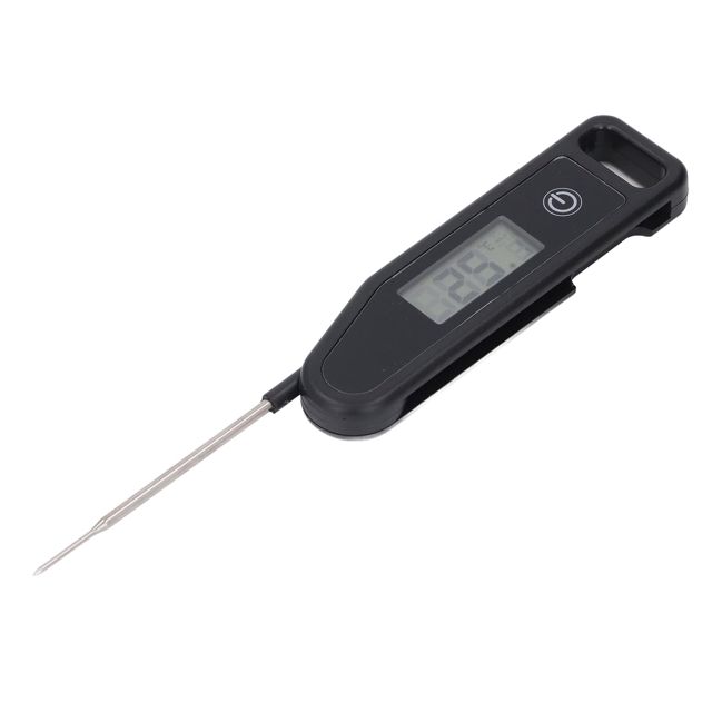 Thermomètre à Viande Numérique, Thermomètre Alimentaire à Lecture Instantanée étanche IP67 avec Sonde Pliable pour Griller, Cuisiner, Pâtisserie