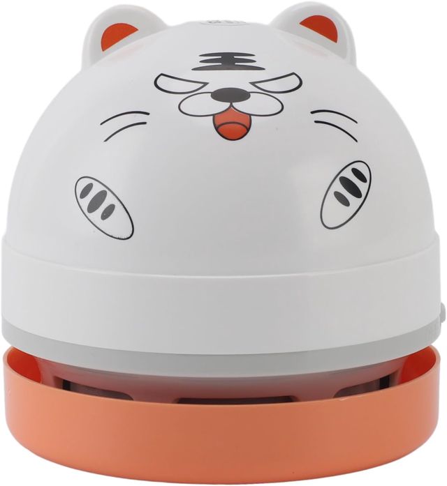 Sonew Aspirateur de Bureau Portable avec Brosse d'aspiration à Buse Amovible pour Un Nettoyage Rapide et des Miettes à la Maison, au Bureau ou en Voiture (Chat)