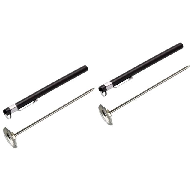 Amosfun 2 Pièces Thermomètre Pour Aliments Thermomètre à Mousser Le Lait Alimentaire Numérique à Café Cadran De Cuisine à Bonbons Black